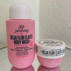 Sol de Janeiro Beija Flor Elasti Pink Body Wash & Cream